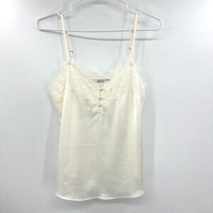 Abercrombie & Fitch Ivory Lace Trim Camisole Tank Top Women's XS